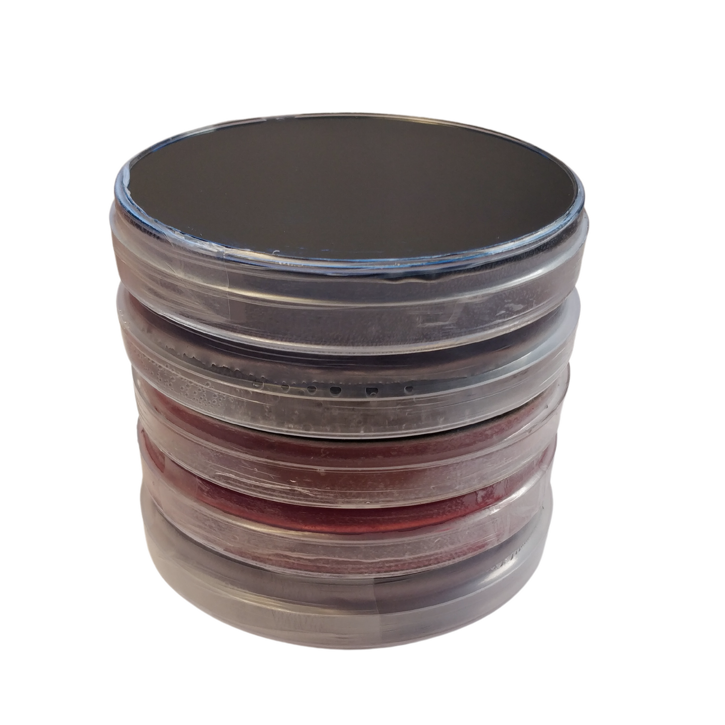 Sterile Agar-MYA-Mischungsplatten, bunt – 5 Stück.